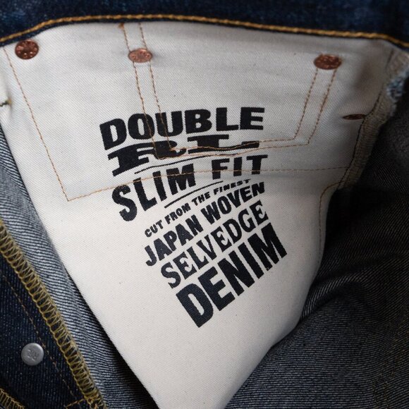 RRL Double RL High Slim East-West Japanese Selvedge Denim Jeans Blue Mens 30x34 - Picture 12 of 14